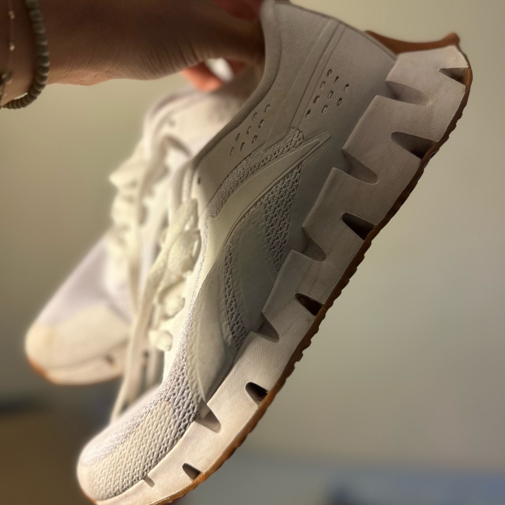 Reebok White Women's Sneakers with Tan Sole